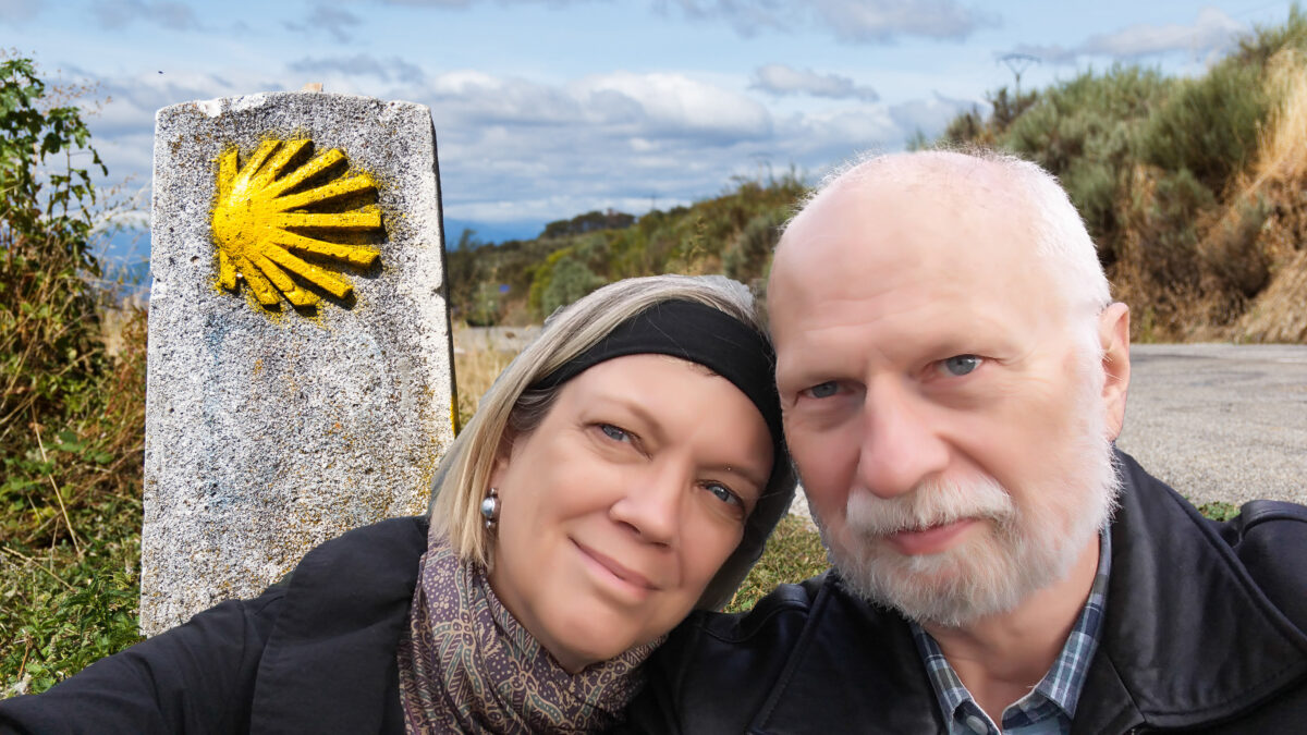 kurt and peggy following the Scallops to Santiago de Compostela